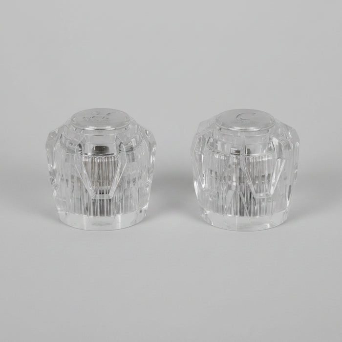 Phoenix Faucets PF287015 Clear Acrylic Hot & Cold Replacement Handles – Pair