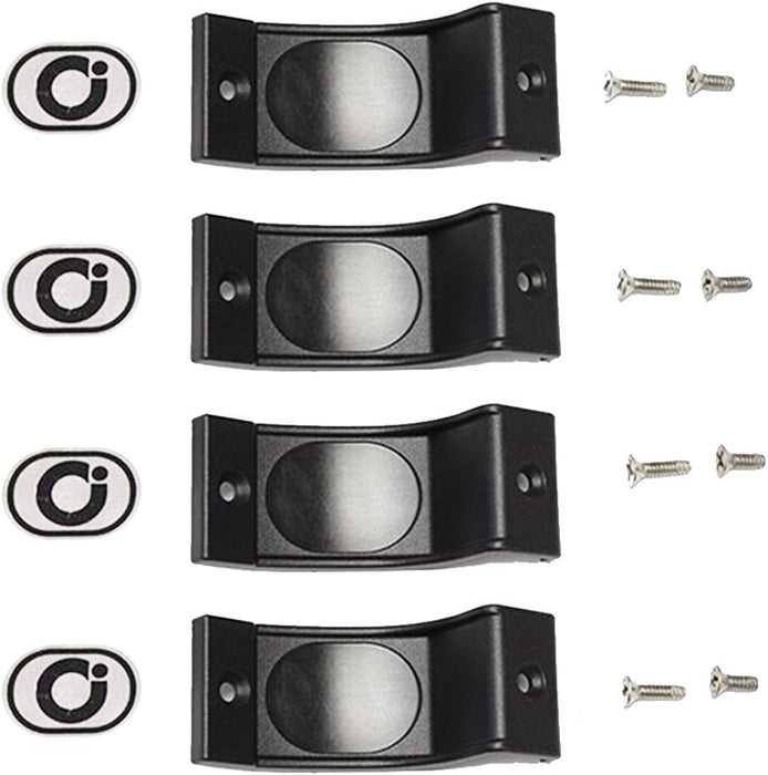 Coastal Shower Doors PP501 Bypass Replacement Nylon Towel Bar Bracket, Black
