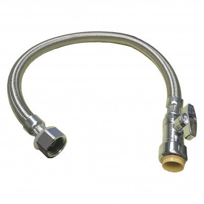 Quick Fitting Faucet Connect 18" w/ straight valve-1/2" FPT x 1/2" Valve 18" Long