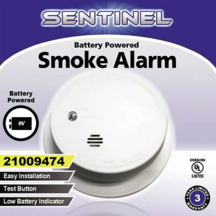 Sentinel Battery Powered Smoke Alarm