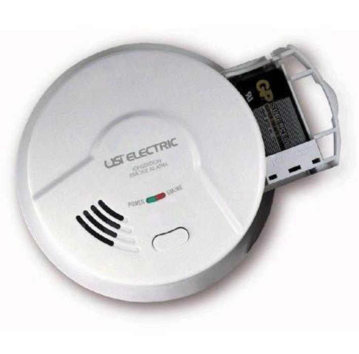 USI Electric Hardwired Ionization Smoke Alarm with Battery Backup