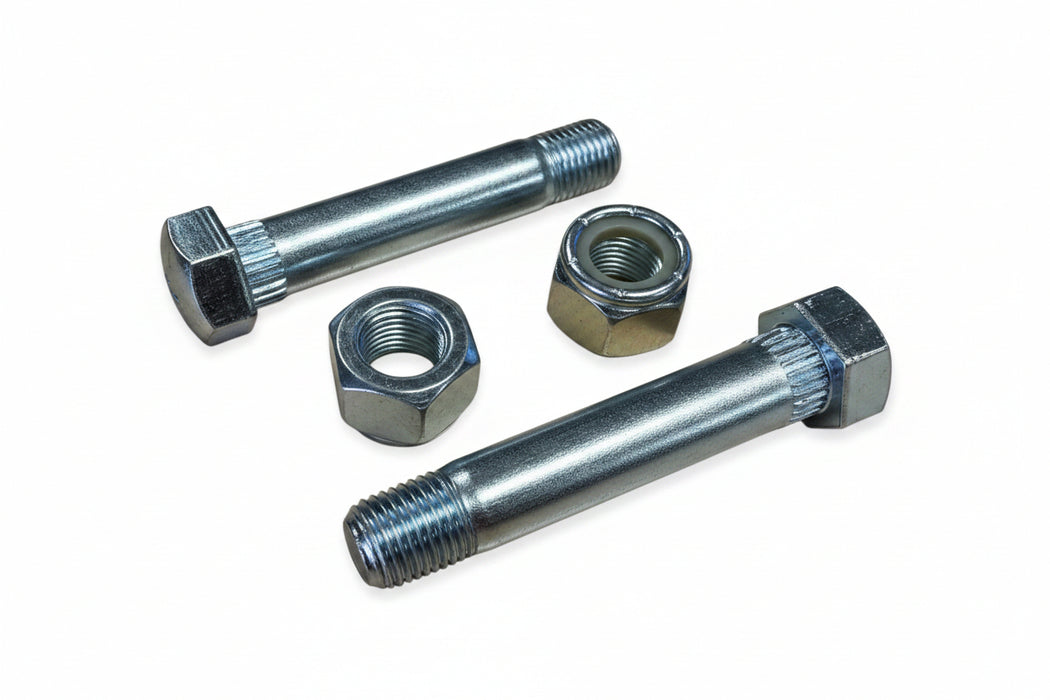 Mobile Home Axle Shackle Bolts with Hex Lock Nuts – 9/16" x 3" – 2 Pack