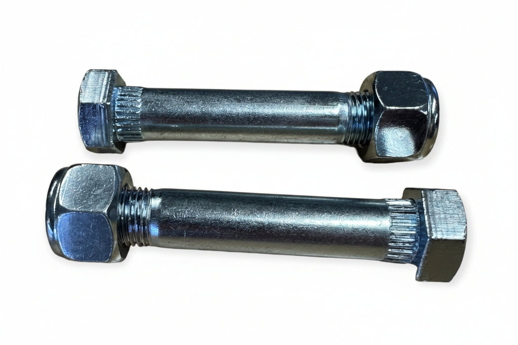 Mobile Home Axle Shackle Bolts with Hex Lock Nuts – 9/16" x 3" – 2 Pack