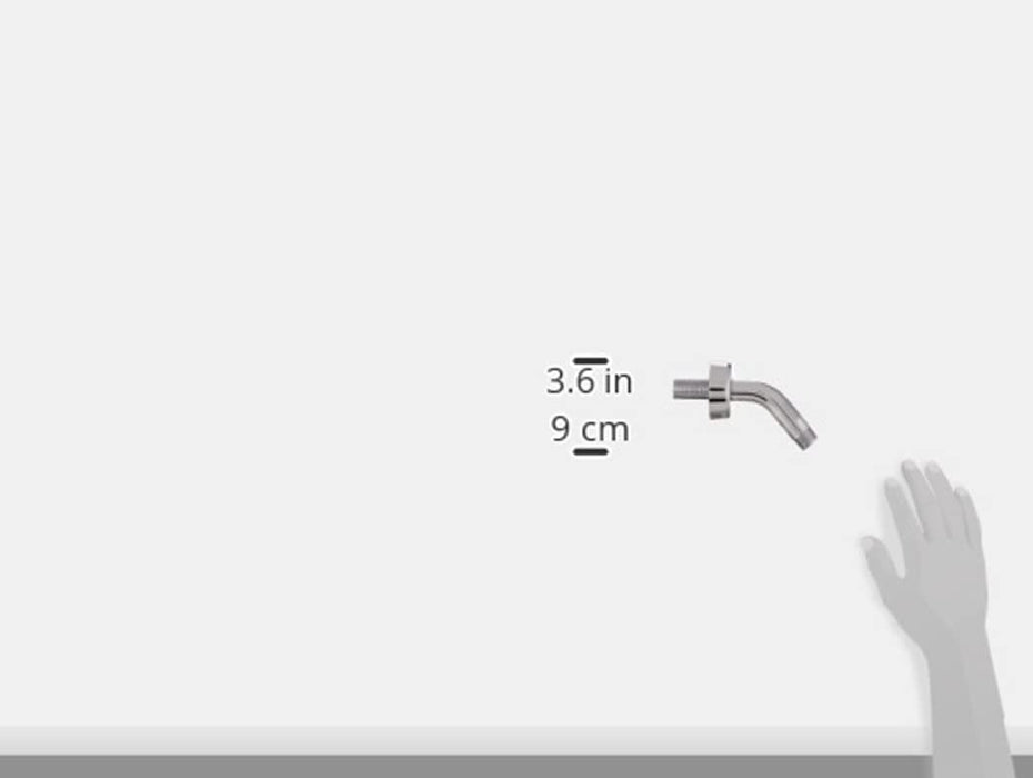 Mobile Home/RV Shower Arm & Flange Chrome Plated 1/2" Threads