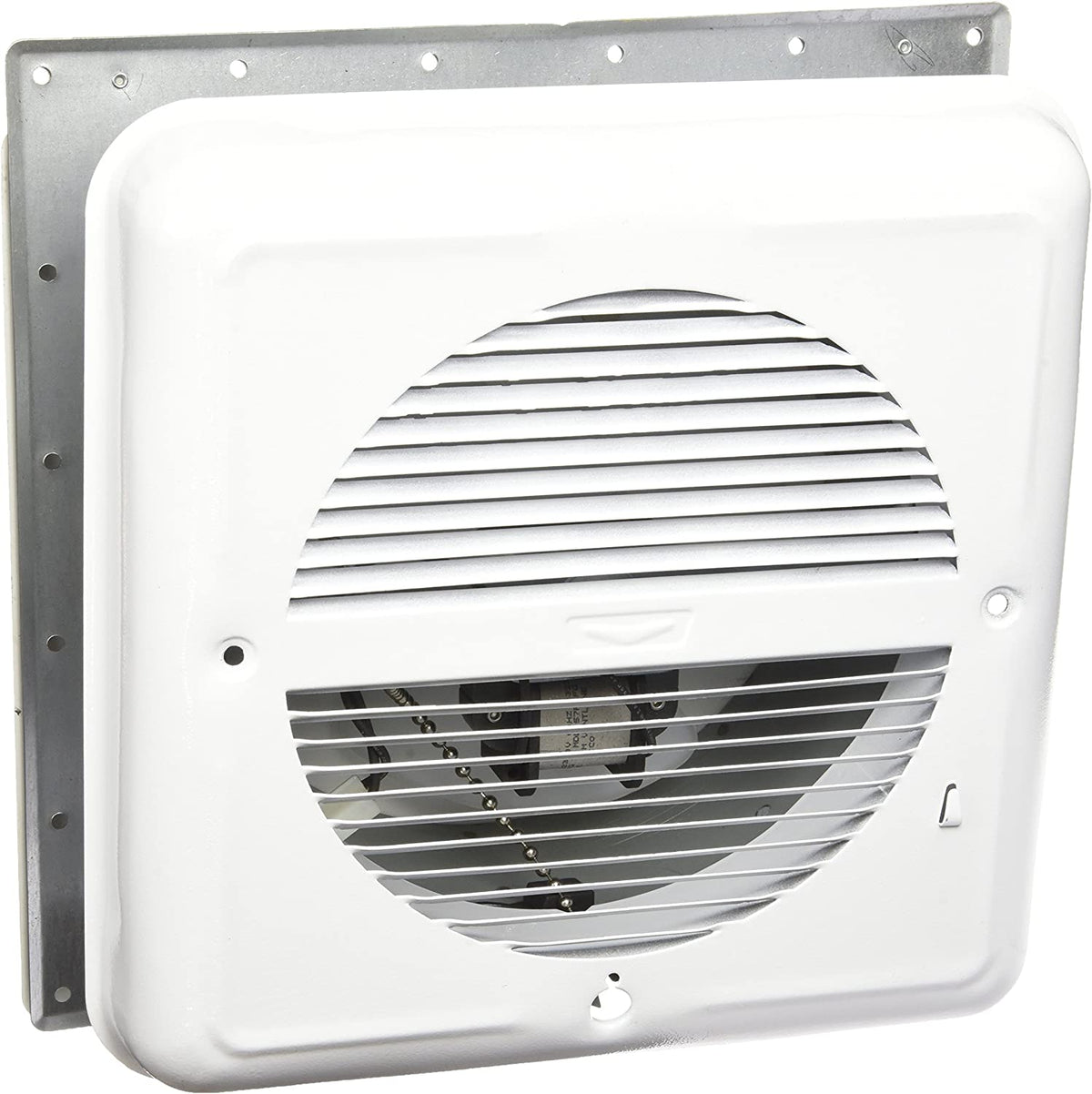 Ventline Sidewall Exhaust Fan with White Exterior Cover and White Inte ...