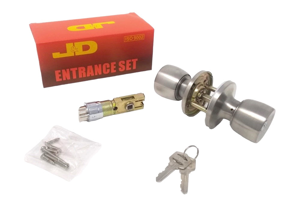 J & D Lock Mobile Home Stainless Steel Exterior Door Lock