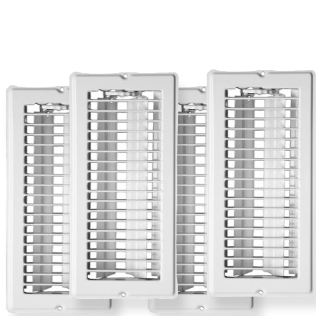 Continental Industries White Floor Registers 4 X 10 (4 Pack) — Mobile
