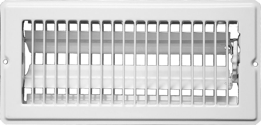 Continental Industries White Floor Registers 4 X 10 (4 Pack)