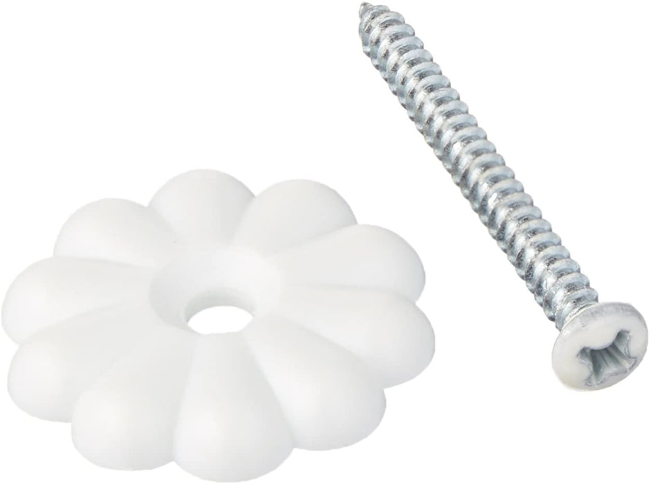 Mobile Home/RV Ceiling Rosette Buttons with Rosette Screws (50 Count)