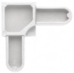 Mobile Home Parts Direct White Screen Frame Corners – 1/4" x 5/8", Square Cut, Plastic, 20 Pack