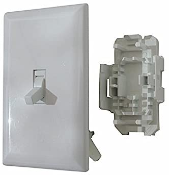 Wirecon Mobile Home/RV White Conventional Wall Switch With Plate ...